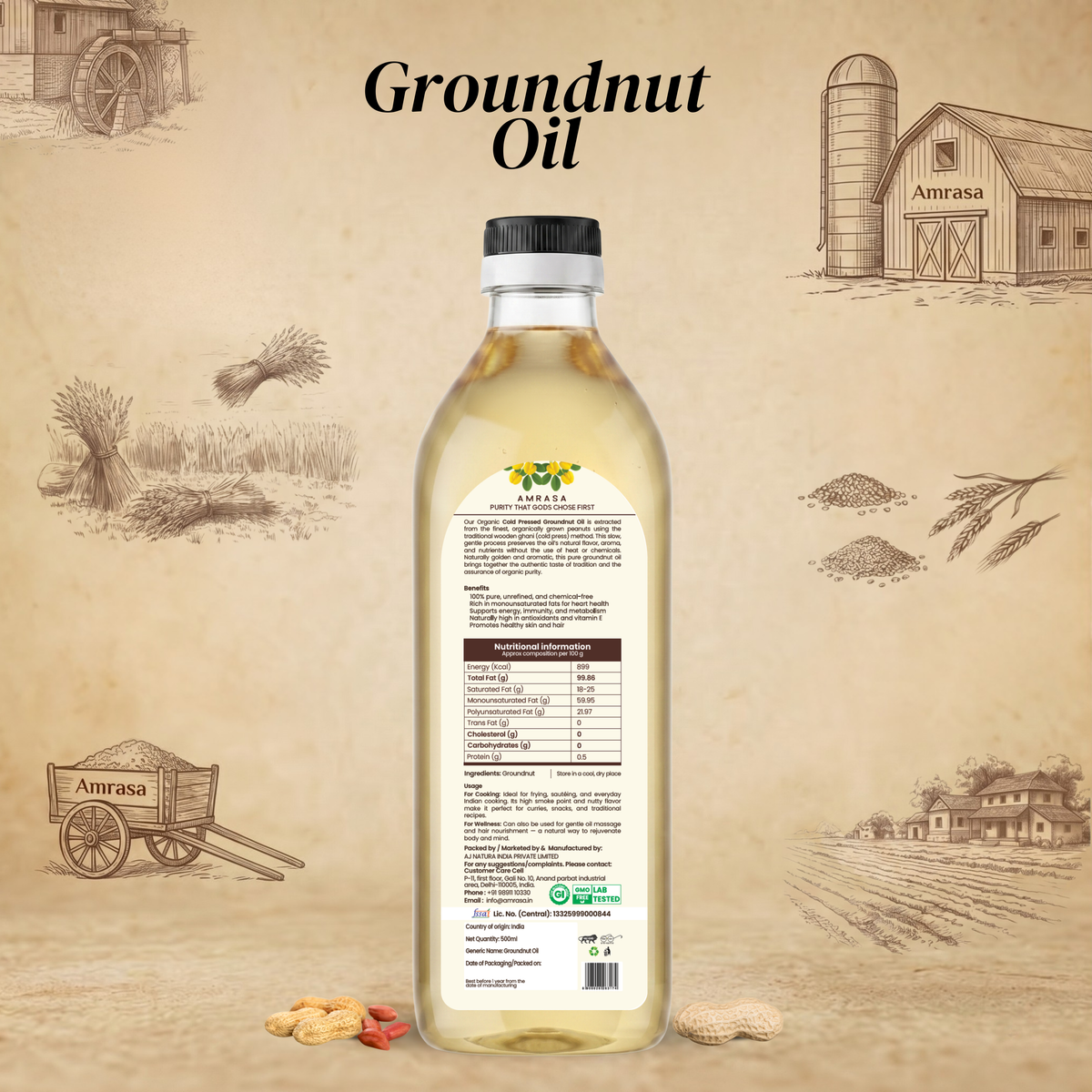 Cold Pressed Ground Nut Oil
