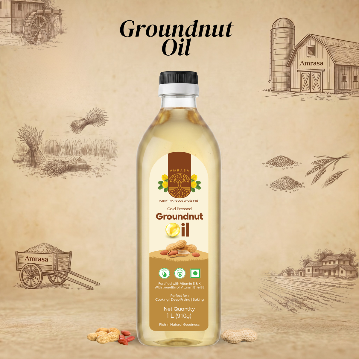 Cold Pressed Ground Nut Oil