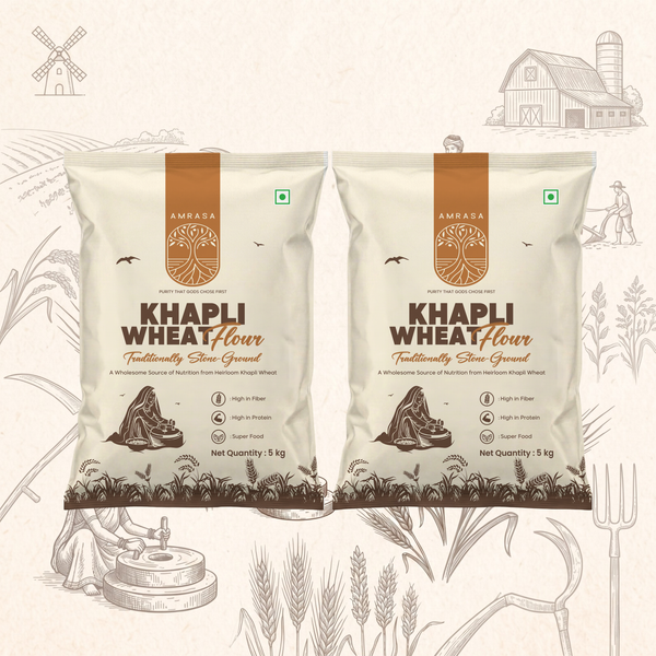 FAMILY ESSENTIALS (KHAPLI WHEAT FLOUR 5KG+ 5KG)