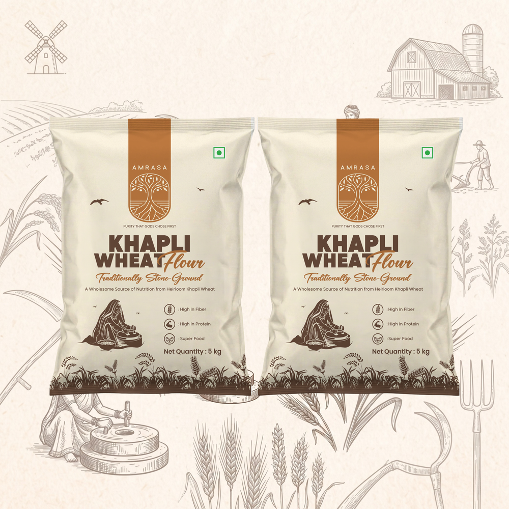 FAMILY ESSENTIALS (KHAPLI WHEAT FLOUR 5KG+ 5KG) 
