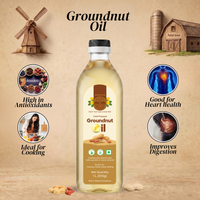 Set of 4- Yellow Mustard+ Black Mustard+ Groundnut+ Coconut Oil( 1 litre each)