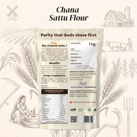 High Protein Bundles ( 1 Kg x 2 Roasted Chana Sattu Flour + 2Kg Khapli Multigrain Flour + 200gm x 5 Soya Chunks)