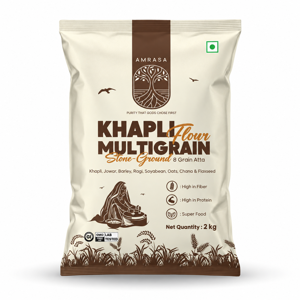 Khapli Multigrain Stone-Grounded Flour