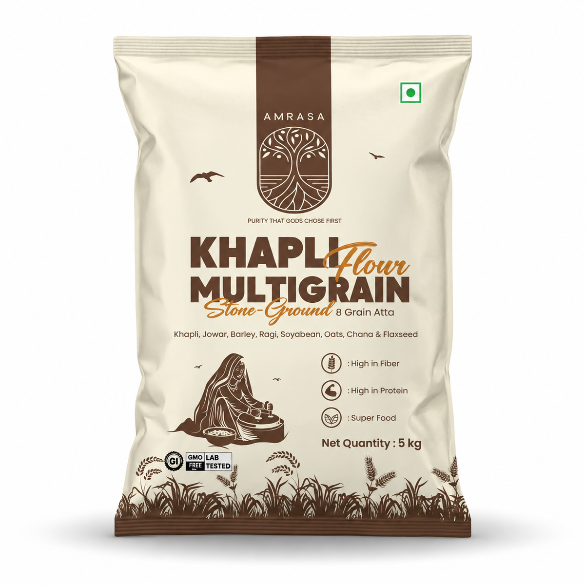 Khapli Stone-Grounded Wheat Flour