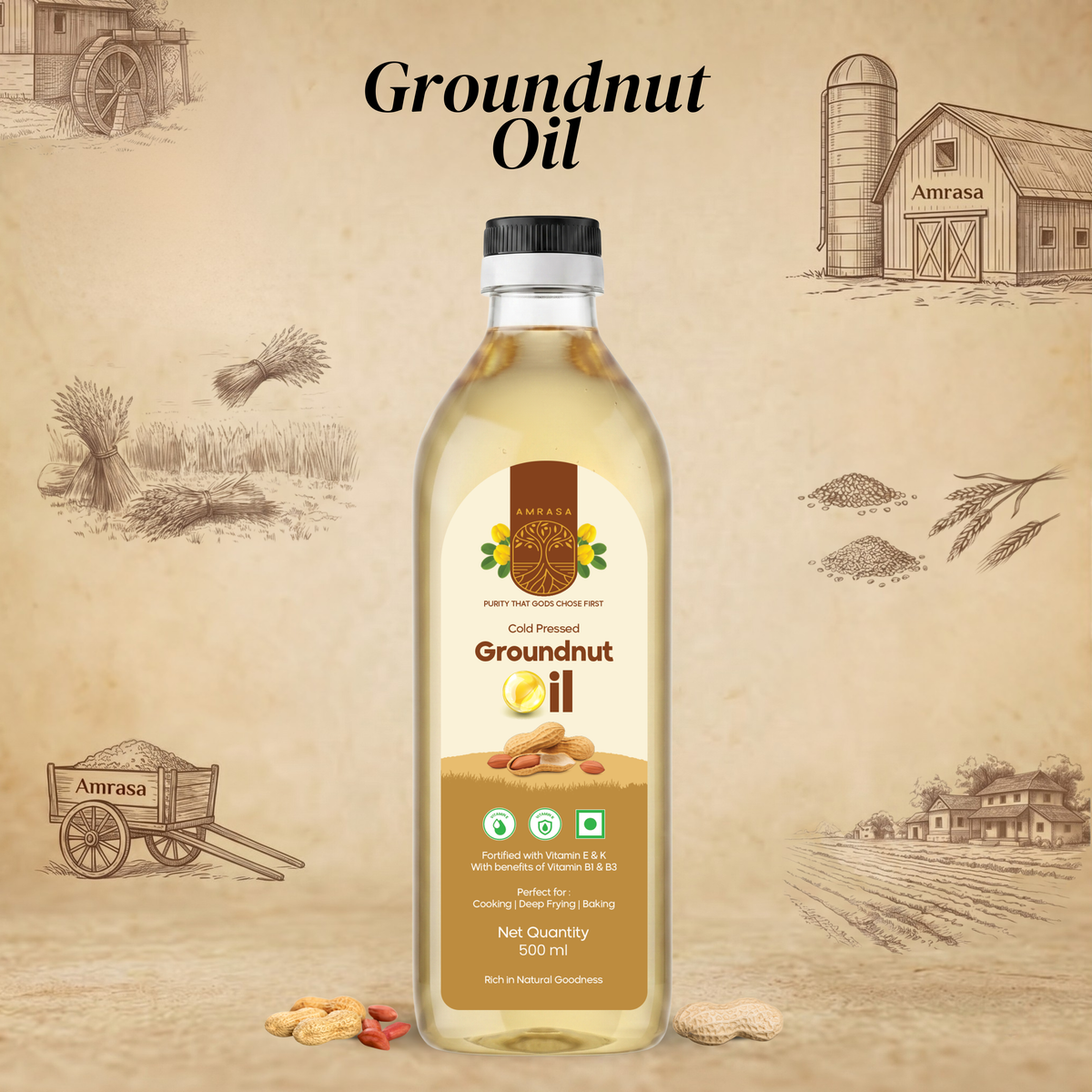 Cold Pressed Ground Nut Oil