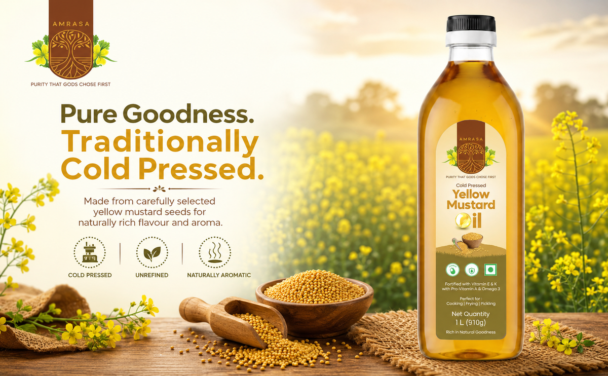 Cold Pressed Yellow Mustard Oil