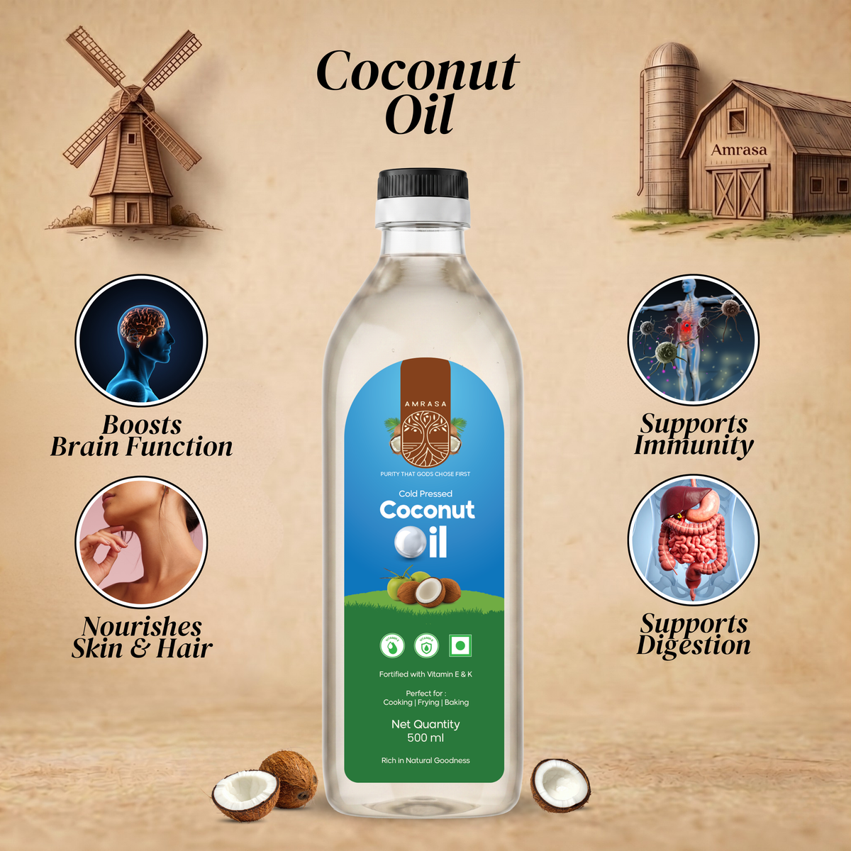 Cold Pressed Filtered Coconut Oil