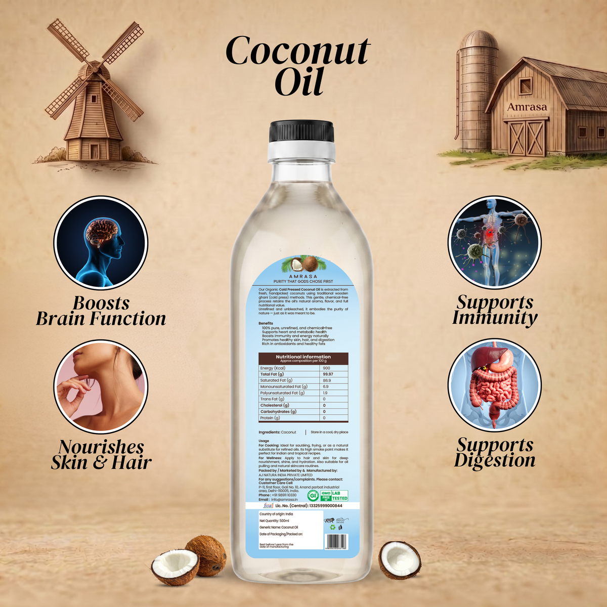 Cold Pressed Filtered Coconut Oil