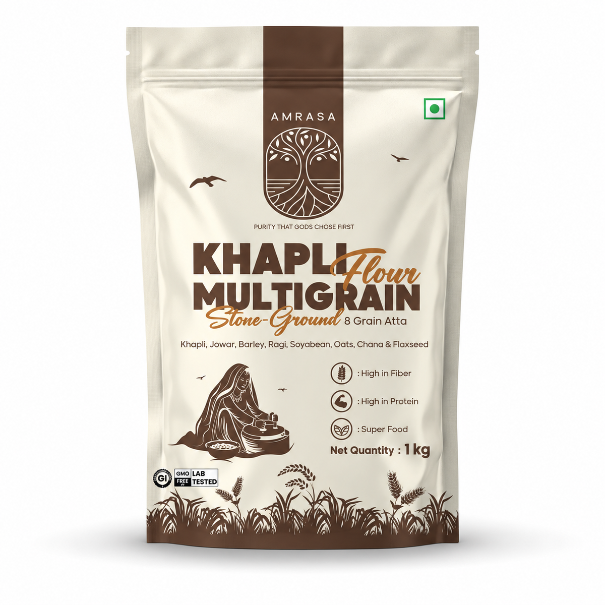 Khapli Multigrain Stone-Grounded Flour