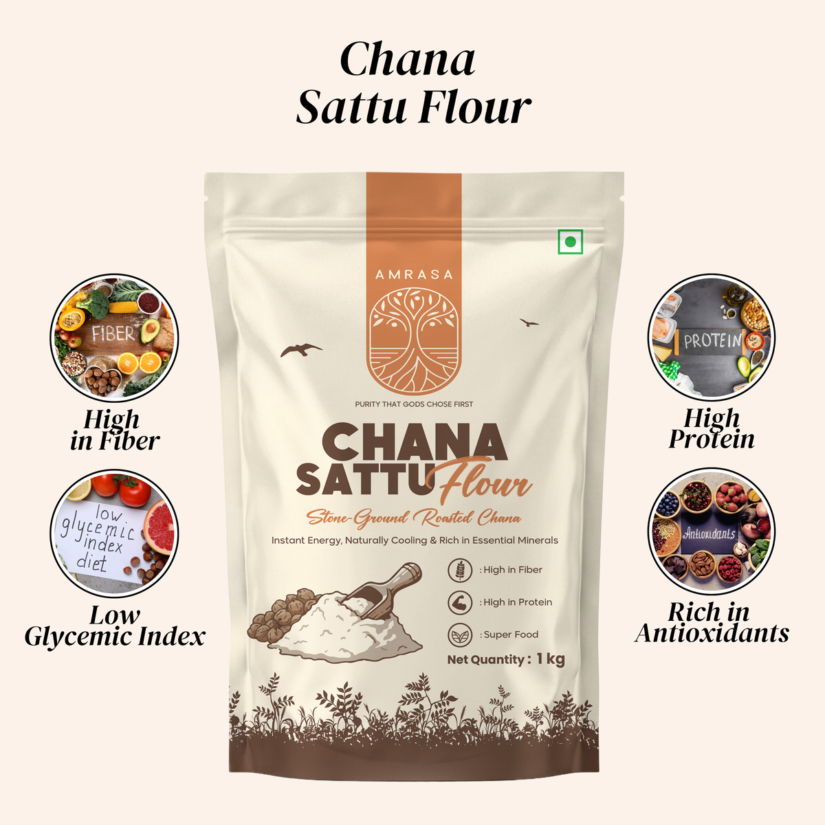 Roasted Channa Sattu Flour