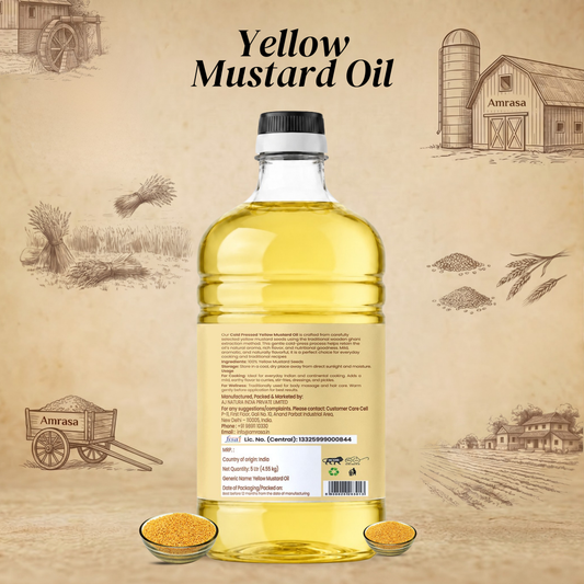Cold Pressed Yellow Mustard Oil 5 Litres